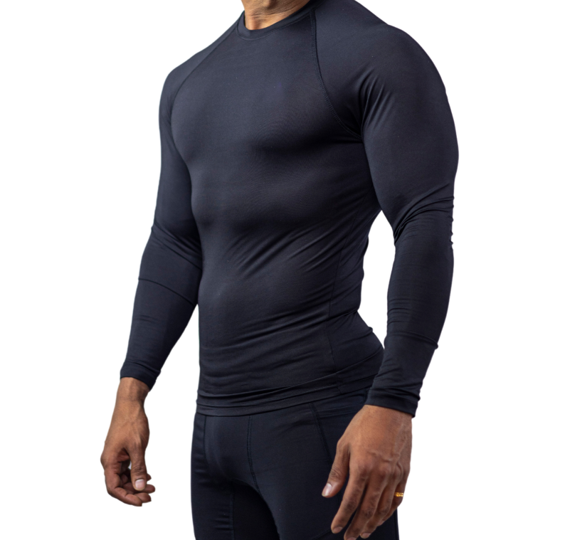 Rage Full Sleeve Compression Tshirt - Black